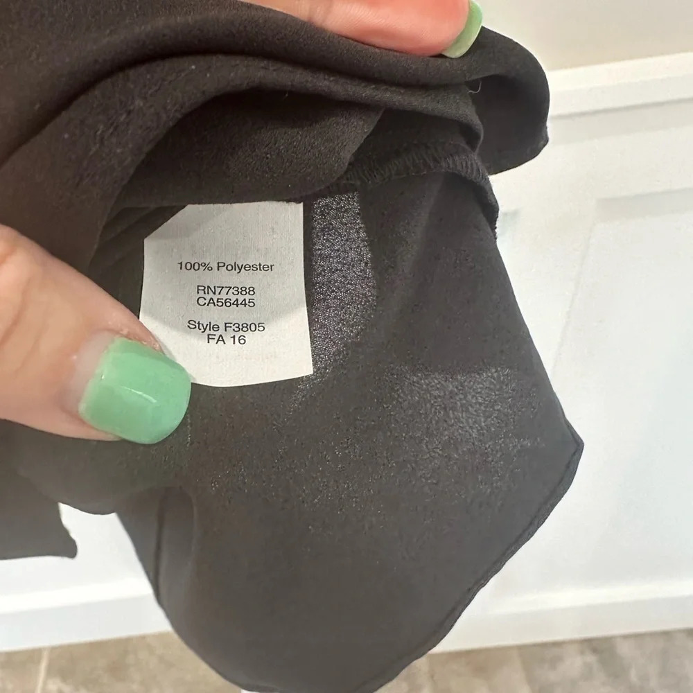 J. Crew Sleeveless Blouse - Black Size 10 - Picture 4 of 5